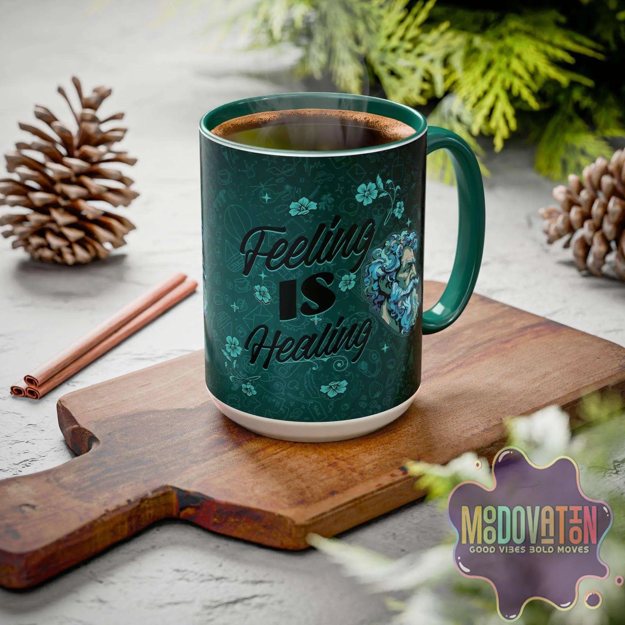 Feeling Is Healing Coffee Mug (11oz, 15oz) - MOODOVATION