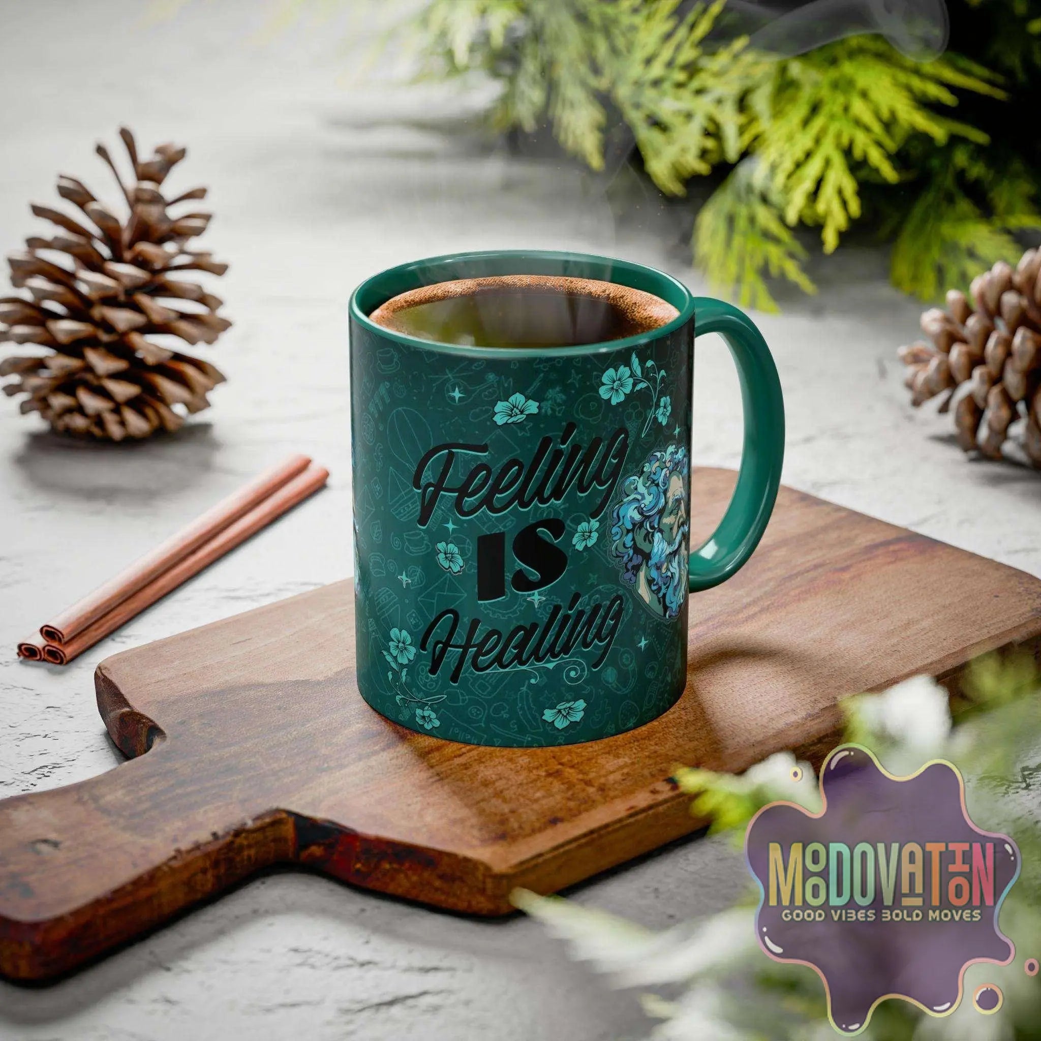Feeling Is Healing Coffee Mug (11oz, 15oz) - MOODOVATION
