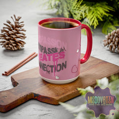Compassion Creates Connection Coffee Mug (11oz, 15oz) - MOODOVATION