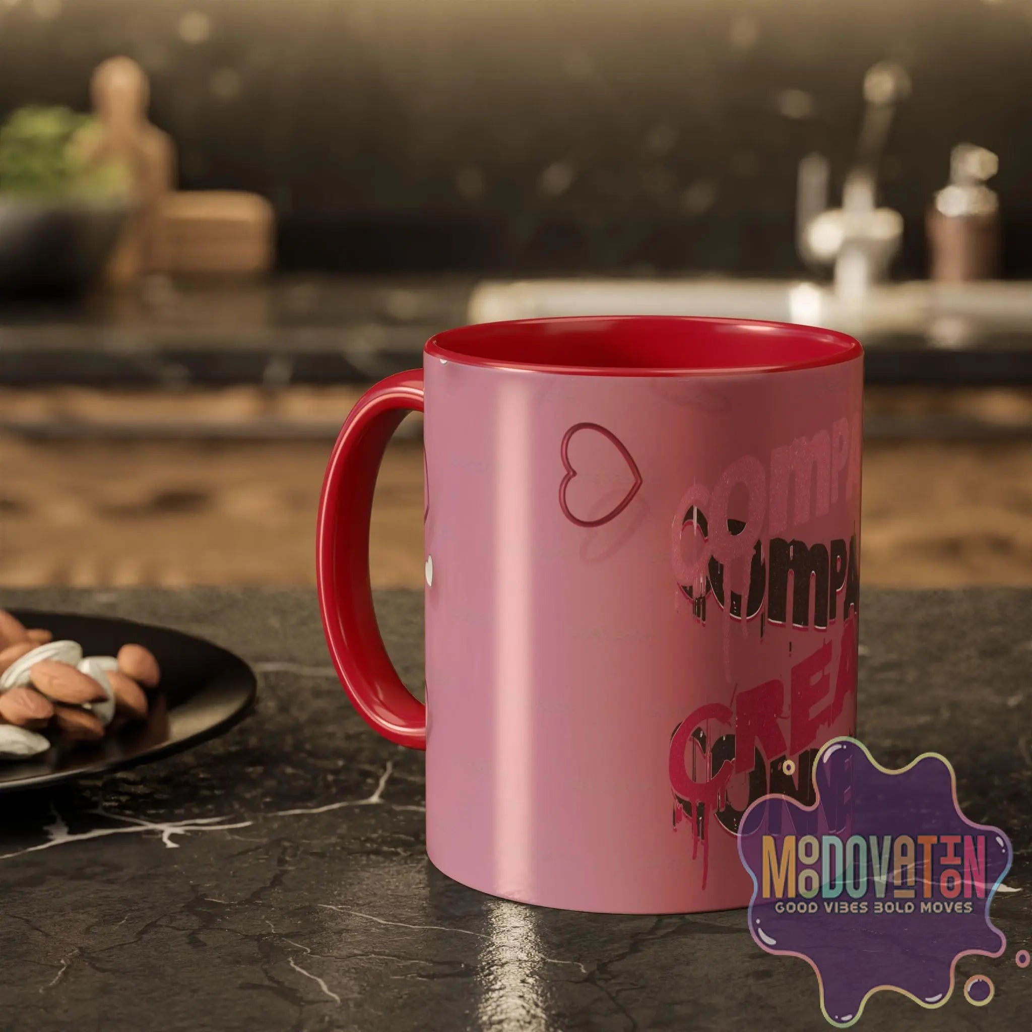 Compassion Creates Connection Coffee Mug (11oz, 15oz) - MOODOVATION