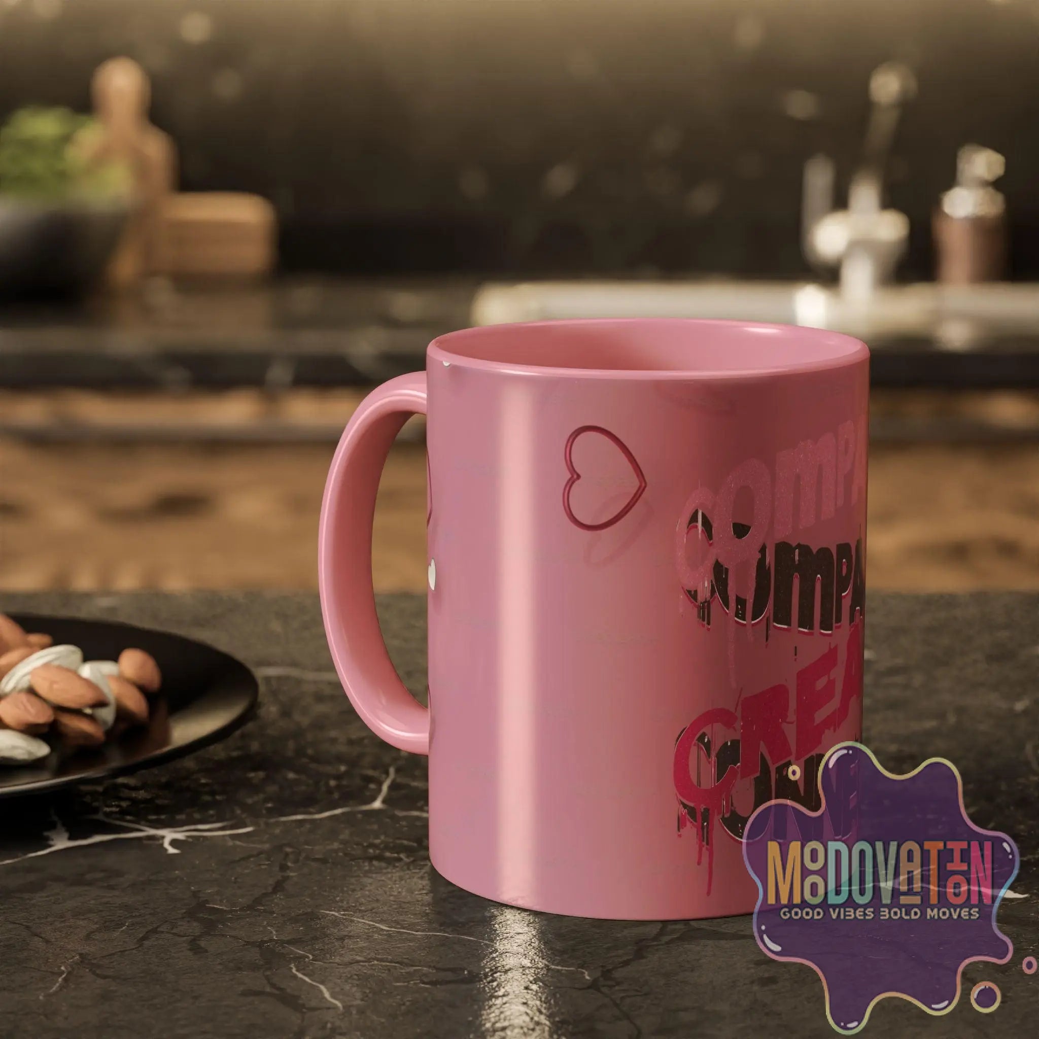 Compassion Creates Connection Coffee Mug (11oz, 15oz) - MOODOVATION