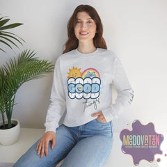 Good Things Unisex Heavy Blend Crewneck Sweatshirt - MOODOVATION