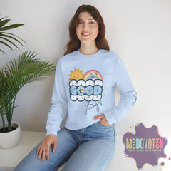 Good Things Unisex Heavy Blend Crewneck Sweatshirt - MOODOVATION