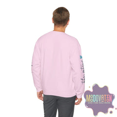 Good Things - Unisex Heavy Blend Crewneck Sweatshirt - Large Graphic Sleeve - MOODOVATION