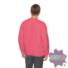 Good Things - Unisex Heavy Blend Crewneck Sweatshirt - Large Graphic Sleeve - MOODOVATION