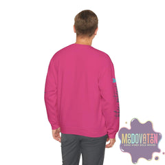 Good Things - Unisex Heavy Blend Crewneck Sweatshirt - Large Graphic Sleeve - MOODOVATION