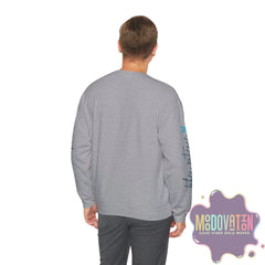 Good Things - Unisex Heavy Blend Crewneck Sweatshirt - Large Graphic Sleeve - MOODOVATION