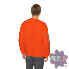 Good Things - Unisex Heavy Blend Crewneck Sweatshirt - Large Graphic Sleeve - MOODOVATION
