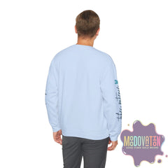 Good Things - Unisex Heavy Blend Crewneck Sweatshirt - Large Graphic Sleeve - MOODOVATION