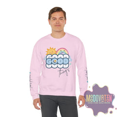 Good Things Unisex Heavy Blend Crewneck Sweatshirt - MOODOVATION