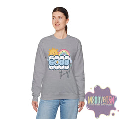 Good Things Unisex Heavy Blend Crewneck Sweatshirt - MOODOVATION